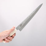 Sakai Takayuki VG10 33 Layer Damascus Sujihiki 240mm Cow Bone Handle with Sheath - Japannywholesale