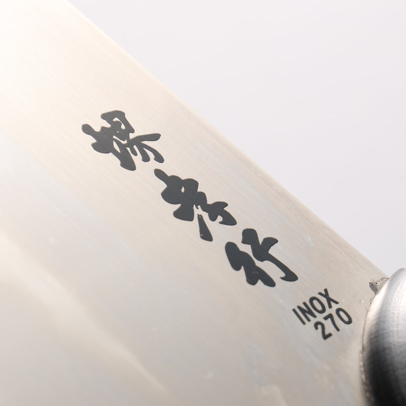 Sakai Takayuki [Left Handed] INOX Molybdenum Soba 270mm Black Pakka wood Handle - Japannywholesale