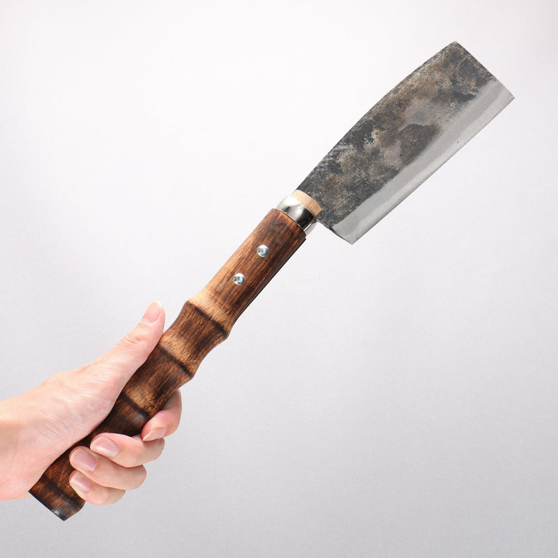 Sakai Takayuki Carbon steel Black Finished Machete (Without guard) Natural wood Handle 150mm - Japannywholesale