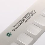 Sakai Takayuki Grand Chef SP Uddeholm Swedish stain-resistant steel Gyuto Salmon 240mm SP Type III (Pearl) Handle - Japannywholesale