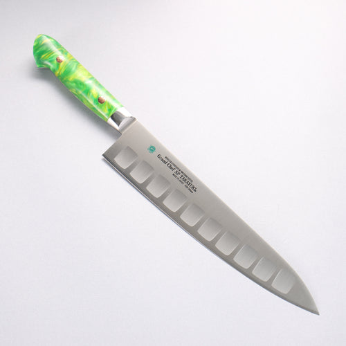 Sakai Takayuki Grand Chef SP Uddeholm Swedish stain-resistant steel Gyuto Salmon 240mm SP Type III (Jungle) Handle - Japannywholesale