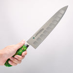 Sakai Takayuki Grand Chef SP Uddeholm Swedish stain-resistant steel Gyuto Salmon 240mm SP Type III (Jungle) Handle - Japannywholesale