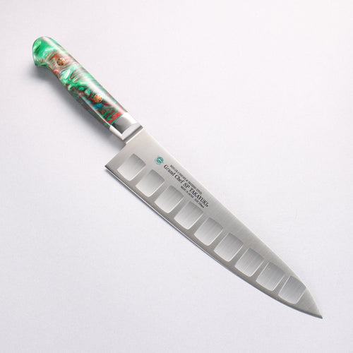 Sakai Takayuki Grand Chef SP Uddeholm Swedish stain-resistant steel Gyuto Salmon 210mm SP Type III (Jungle) Handle - Japannywholesale
