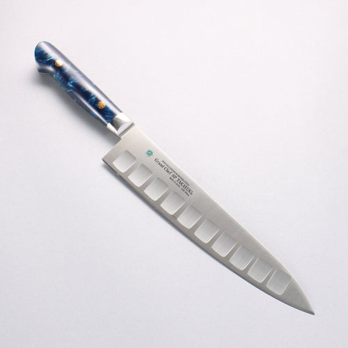 Sakai Takayuki Grand Chef SP Uddeholm Swedish stain-resistant steel Gyuto Salmon 240mm SP Type III (Ocean) Handle - Japannywholesale