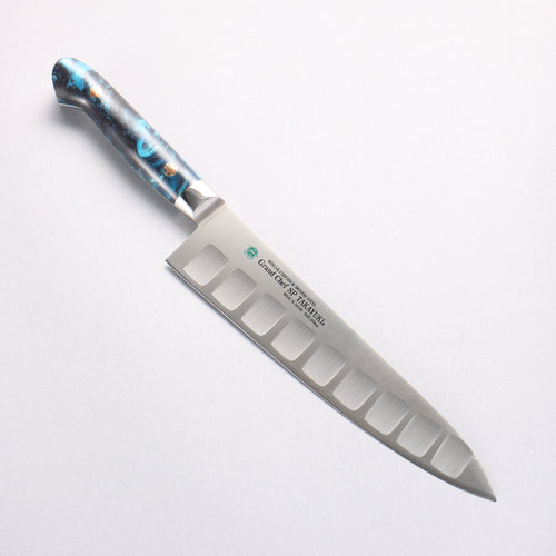 Sakai Takayuki Grand Chef SP Uddeholm Swedish stain-resistant steel Gyuto Salmon 210mm SP Type III (Ocean) Handle - Japannywholesale