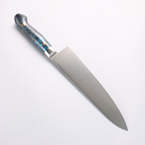 Sakai Takayuki Grand Chef SP Uddeholm Swedish stain-resistant steel Gyuto Salmon 210mm SP Type III (Ocean) Handle - Japannywholesale