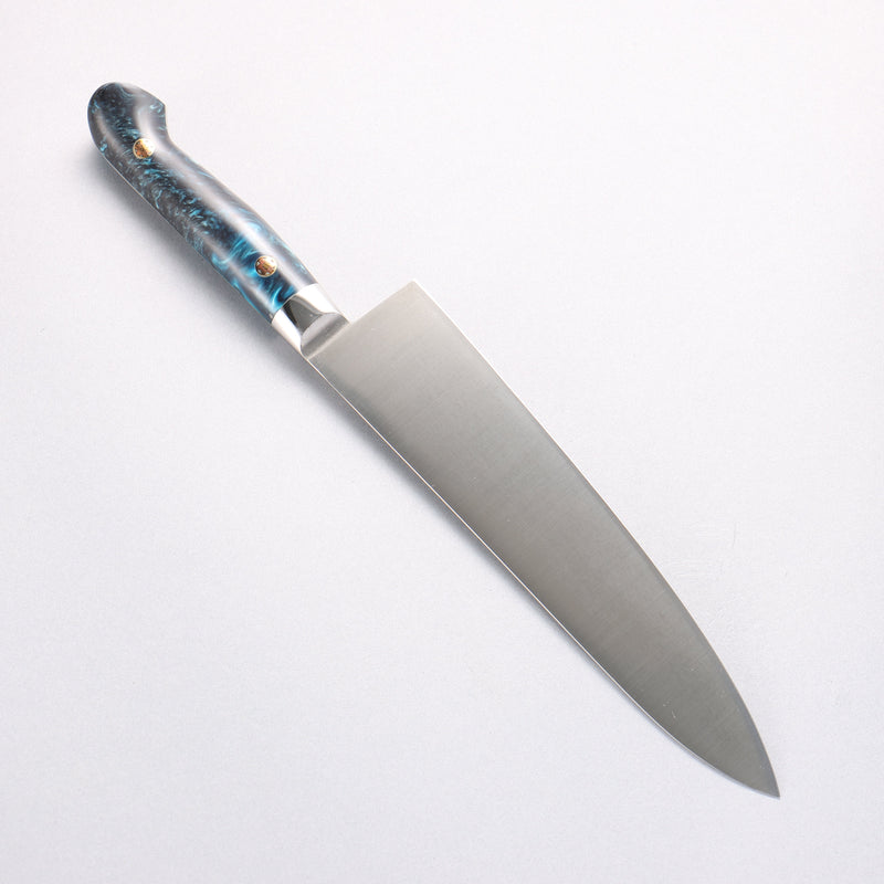 Sakai Takayuki Grand Chef SP Uddeholm Swedish stain-resistant steel Gyuto Salmon 210mm SP Type III (Ocean) Handle - Japannywholesale