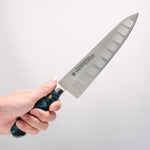 Sakai Takayuki Grand Chef SP Uddeholm Swedish stain-resistant steel Gyuto Salmon 210mm SP Type III (Ocean) Handle - Japannywholesale