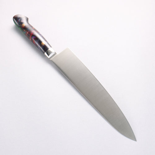 Sakai Takayuki Grand Chef SP Uddeholm Swedish stain-resistant steel Gyuto Salmon 240mm SP Type III (Galaxy) Handle - Japannywholesale