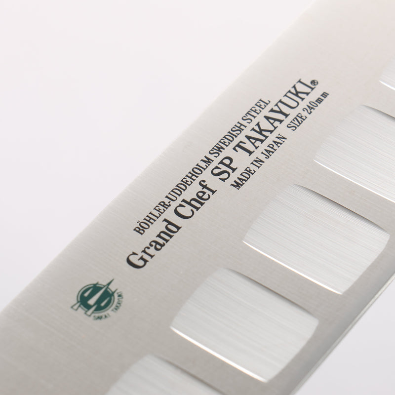 Sakai Takayuki Grand Chef SP Uddeholm Swedish stain-resistant steel Gyuto Salmon 240mm SP Type III (Galaxy) Handle - Japannywholesale