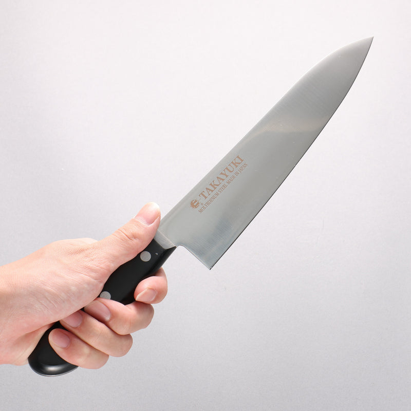 Sakai Takayuki Molybdenum Migaki Finished Gyuto 210mm Black PC(Plastic) Handle - Japannywholesale