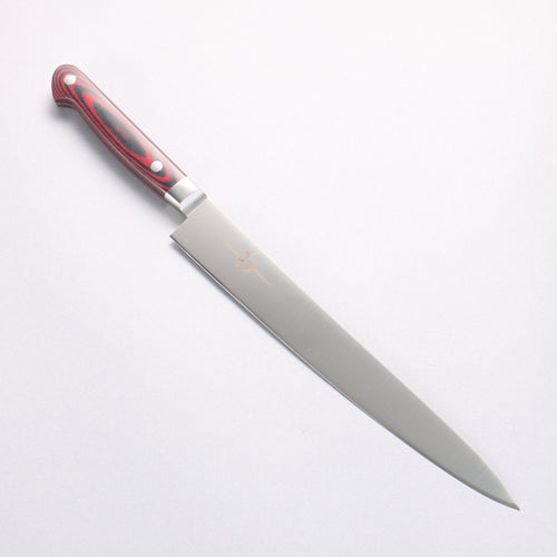 Sakai Takayuki Grand Chef Grand Chef Swedish Steel-stn Sujihiki 240mm Brown Micarta Handle - Japannywholesale