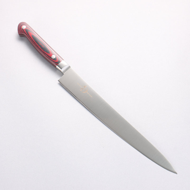 Sakai Takayuki Grand Chef Grand Chef Swedish Steel-stn Sujihiki 240mm Brown Micarta Handle - Japannywholesale