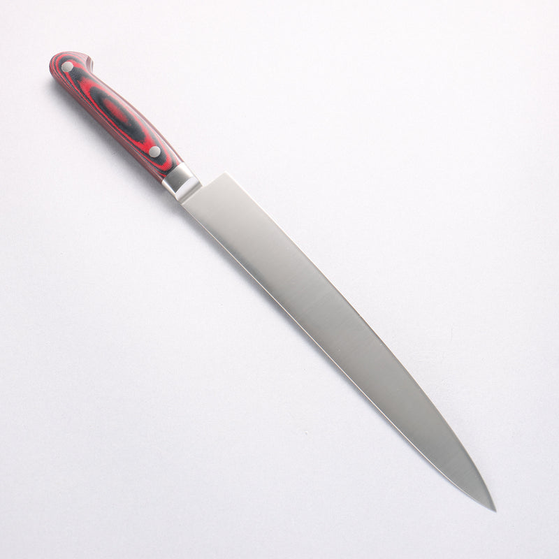 Sakai Takayuki Grand Chef Grand Chef Swedish Steel-stn Sujihiki 240mm Brown Micarta Handle - Japannywholesale