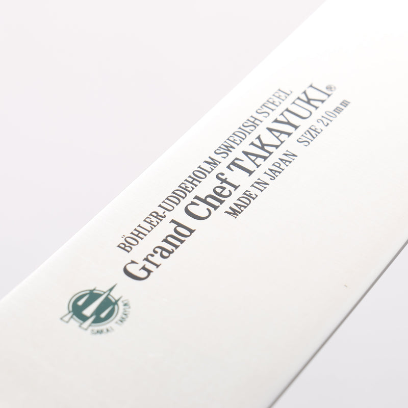 Sakai Takayuki Grand Chef Grand Chef Swedish Steel-stn Gyuto 210mm Red Micarta Handle - Japannywholesale