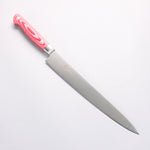 Sakai Takayuki Grand Chef Grand Chef Swedish Steel-stn Sujihiki 240mm Red Micarta Handle - Japannywholesale