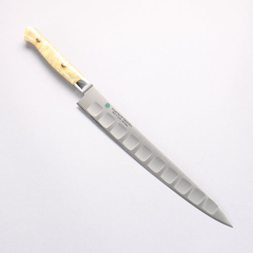 Sakai Takayuki Grand Chef SP Uddeholm Swedish stain-resistant steel Sujihiki Salmon 240mm SP Type III (Pearl) Handle - Japannywholesale