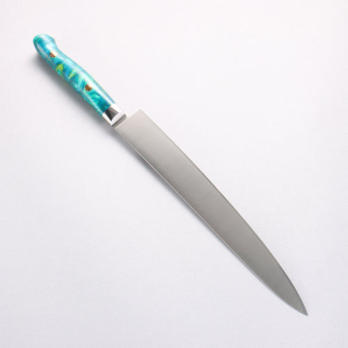 Sakai Takayuki Grand Chef SP Uddeholm Swedish stain-resistant steel Sujihiki Salmon 240mm SP Type III (Jungle) Handle - Japannywholesale