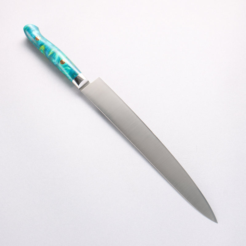 Sakai Takayuki Grand Chef SP Uddeholm Swedish stain-resistant steel Sujihiki Salmon 240mm SP Type III (Jungle) Handle - Japannywholesale