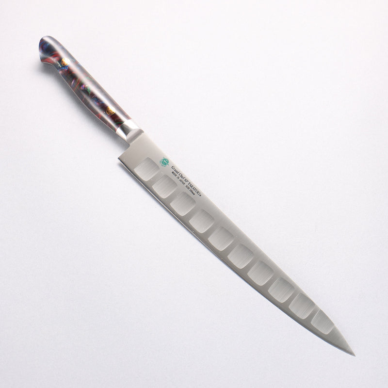 Sakai Takayuki Grand Chef SP Uddeholm Swedish stain-resistant steel Sujihiki Salmon 240mm SP Type III (Galaxy) Handle - Japannywholesale