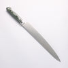 Sakai Takayuki Grand Chef Grand Chef Swedish Steel-stn Sujihiki 240mm Green Micarta Handle - Japannywholesale