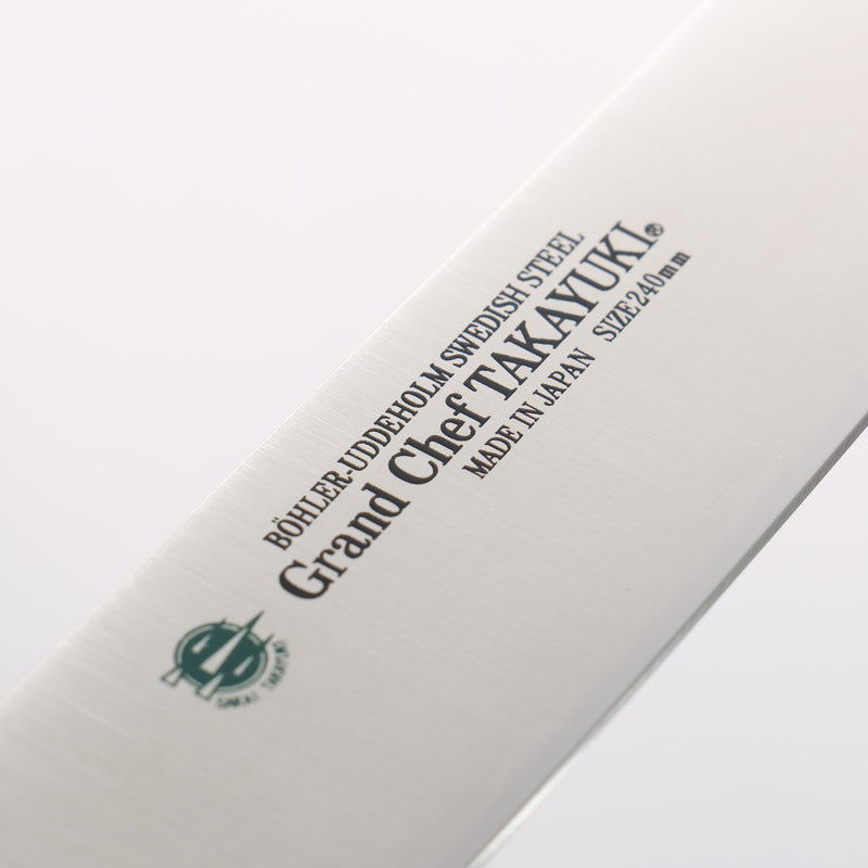 Sakai Takayuki Grand Chef Swedish Steel-stn Sujihiki 240mm - Japannywholesale