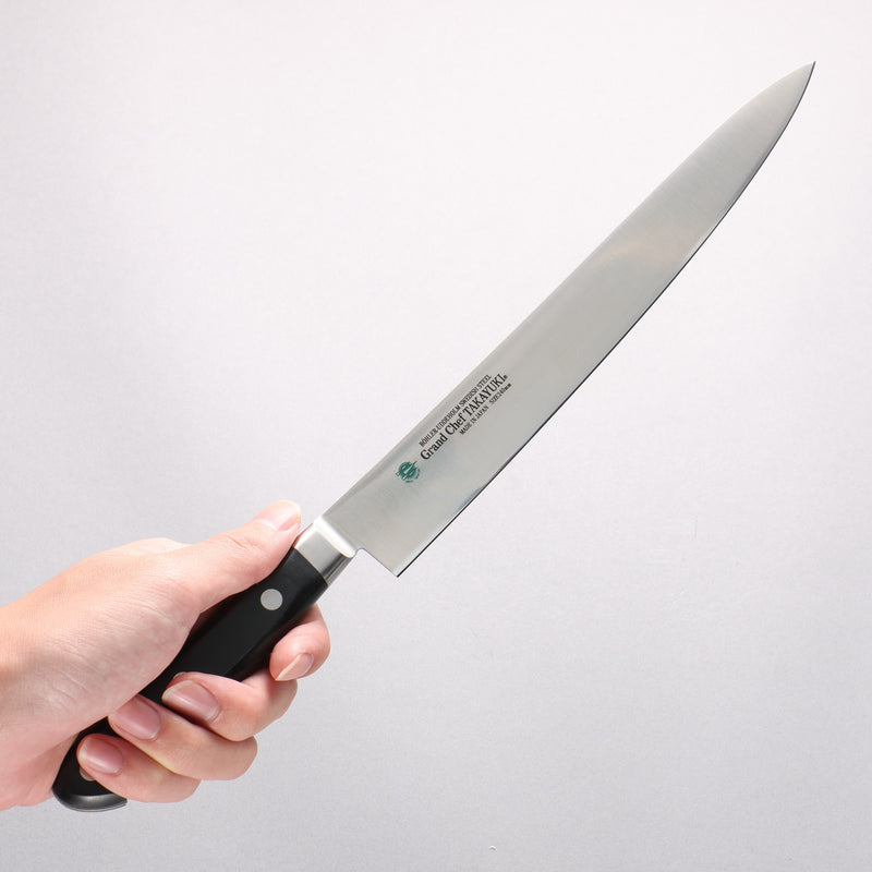 Sakai Takayuki Grand Chef Swedish Steel-stn Sujihiki 240mm - Japannywholesale