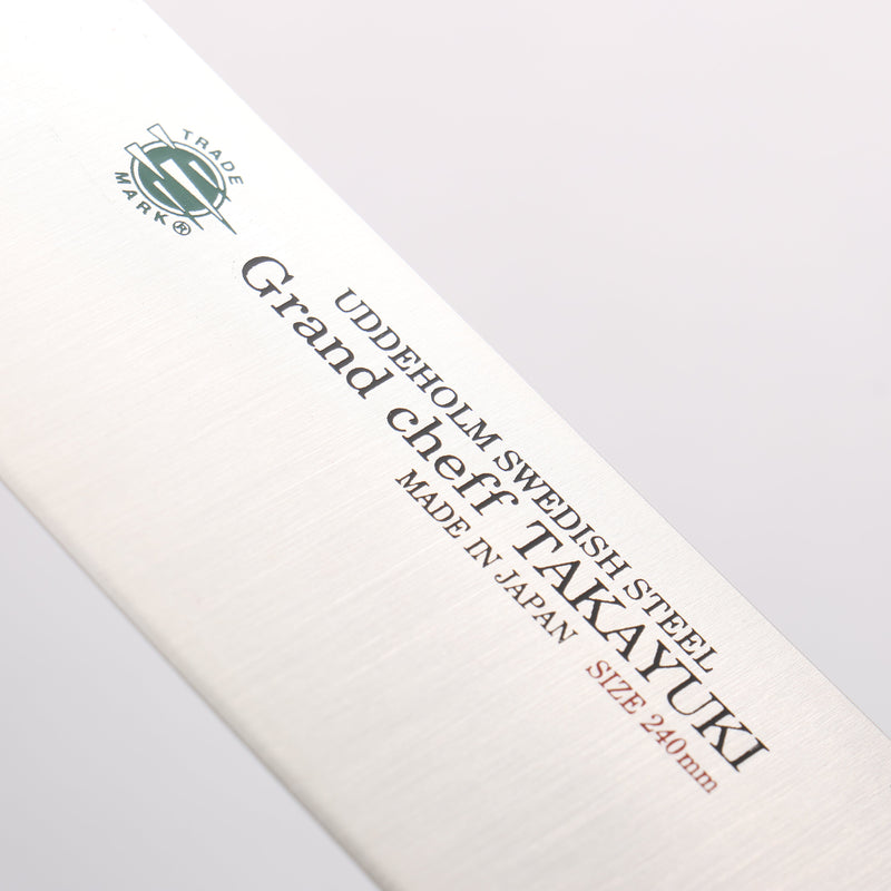Sakai Takayuki Grand Chef Swedish Steel-stn Gyuto 240mm - Japannywholesale