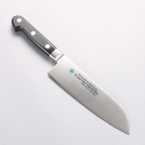 Sakai Takayuki Grand Chef Swedish Steel-stn Santoku 180mm - Japannywholesale