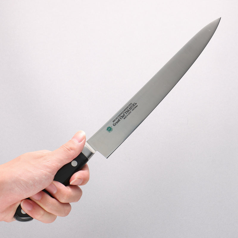 Sakai Takayuki Grand Chef Swedish Steel-stn Sujihiki - Japannywholesale