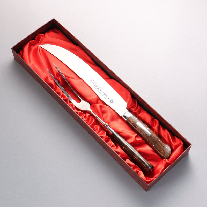 Sakai Takayuki Stainless Steel Carving & Fork Set mm - Japannywholesale