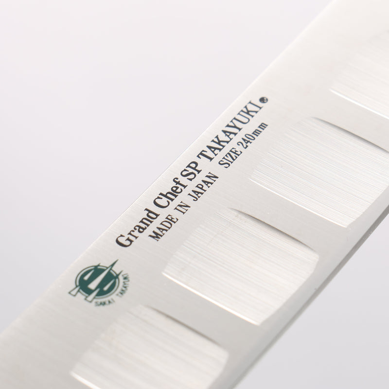 Sakai Takayuki Grand Chef SP Uddeholm Swedish stain-resistant steel Sujihiki Salmon 240mm SP Type III (Ocean) Handle - Japannywholesale