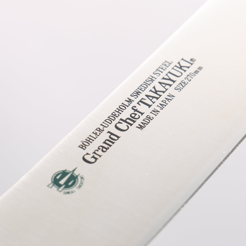Sakai Takayuki Grand Chef Swedish Steel-stn Sujihiki 270mm - Japannywholesale