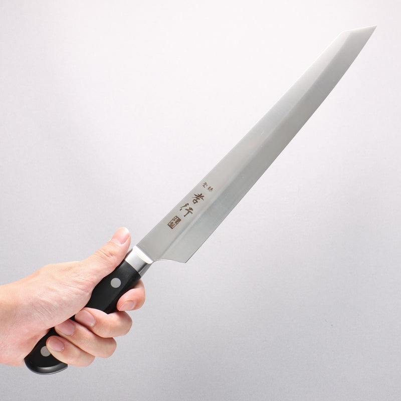 Sakai Takayuki Grand Chef Swedish Steel-stn Sujihiki 300mm with Sheath - Japannywholesale