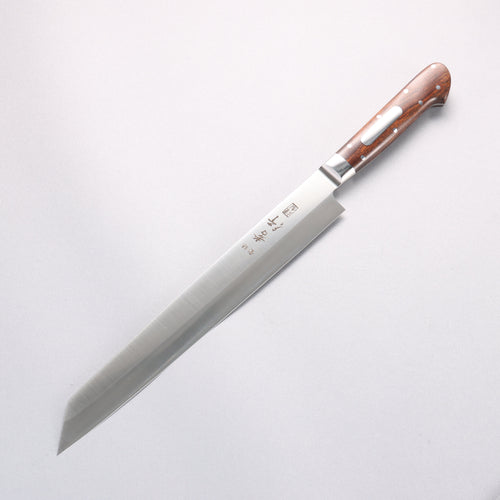 Sakai Takayuki Grand Chef [Left Handed] Swedish Steel-stn Kiritsuke Yanagiba 260mm Desert Ironwood(Sugihara model) Handle with Sheath - Japannywholesale