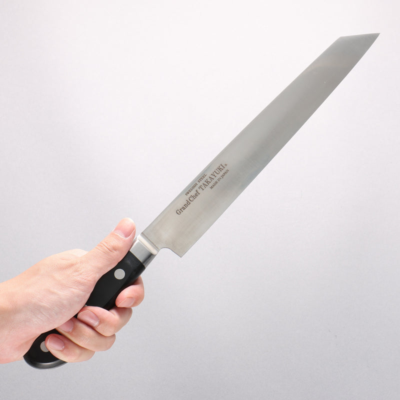 Sakai Takayuki Grand Chef [Left Handed] Swedish Steel-stn Kiritsuke Yanagiba 260mm with Sheath - Japannywholesale