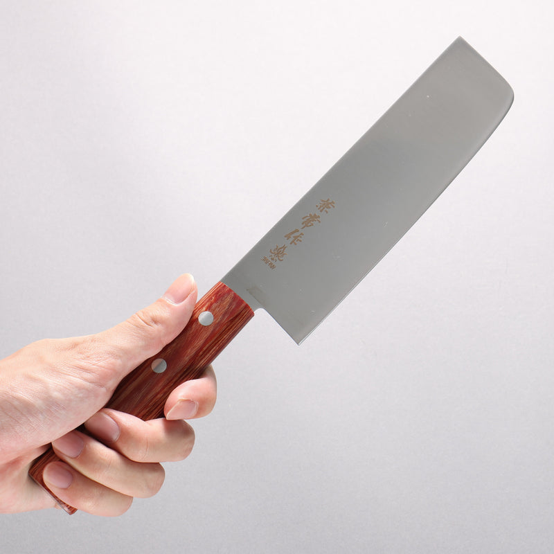 Kanetsune DSR-1K6 Usuba 165mm Red Pakka wood Handle - Japannywholesale