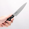 Sakai Takayuki Sumire VG10 Petty-Utility 130mm Black Pakka wood Handle - Japannywholesale