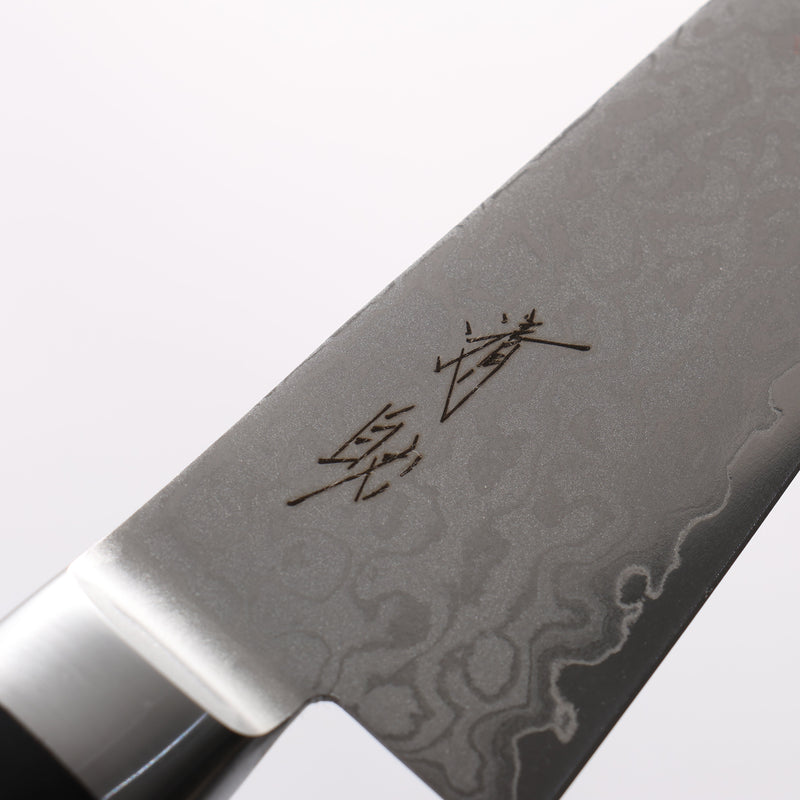 Seisuke VG10 8 Layer Damascus Migaki Finished Honesuki Boning 150mm Black Pakka wood Handle - Japannywholesale