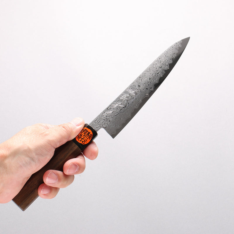 Shigeki Tanaka VG10 17 Layer Damascus Petty-Utility 150mm Walnut Handle - Japannywholesale