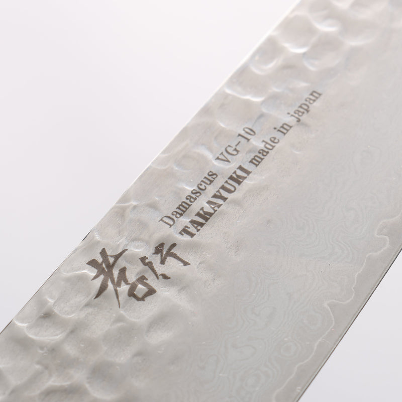 Sakai Takayuki VG10 33 Layer Damascus Kengata Santoku 160mm(Blade only) - Japannywholesale