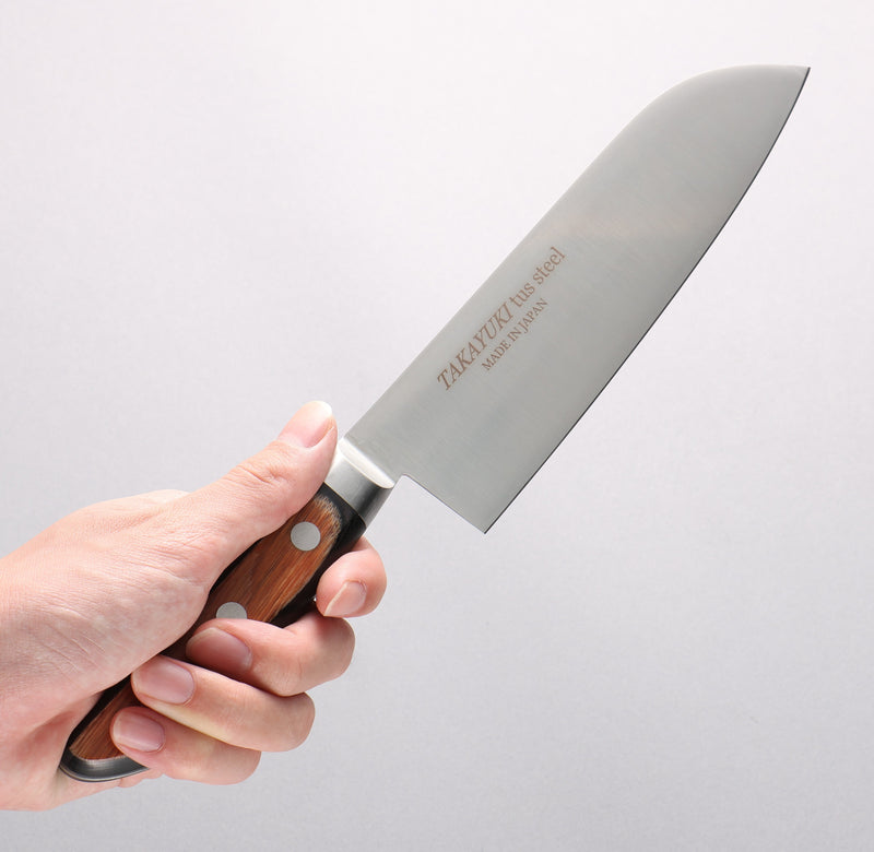 Sakai Takayuki TUS Stainless Steel Santoku 180mm - Japannywholesale