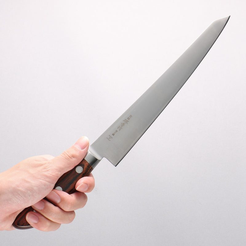 Sakai Takayuki Blue Steel No.2 Honyaki Kiritsuke Sujihiki - Japannywholesale