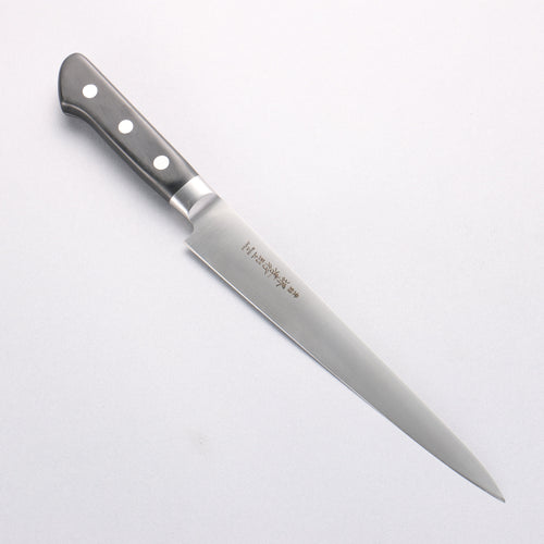 Sakai Takayuki [Left Handed] Japanese Steel Sujihiki 210mm Black Pakka wood Handle - Japannywholesale