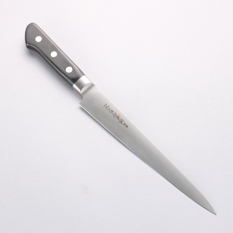 Sakai Takayuki [Left Handed] Japanese Steel Sujihiki 210mm Black Pakka wood Handle - Japannywholesale