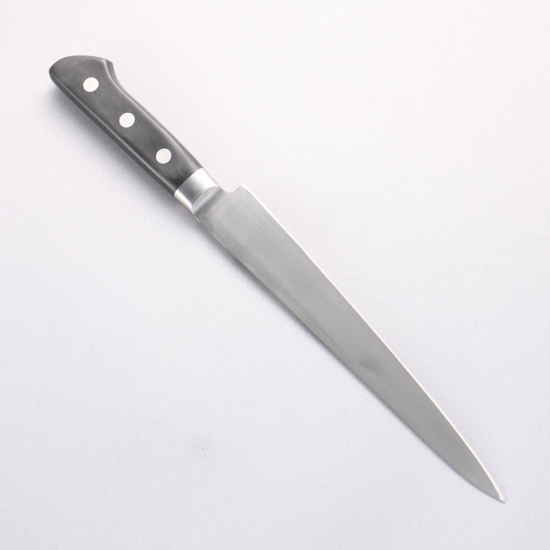 Sakai Takayuki [Left Handed] Japanese Steel Sujihiki 210mm Black Pakka wood Handle - Japannywholesale