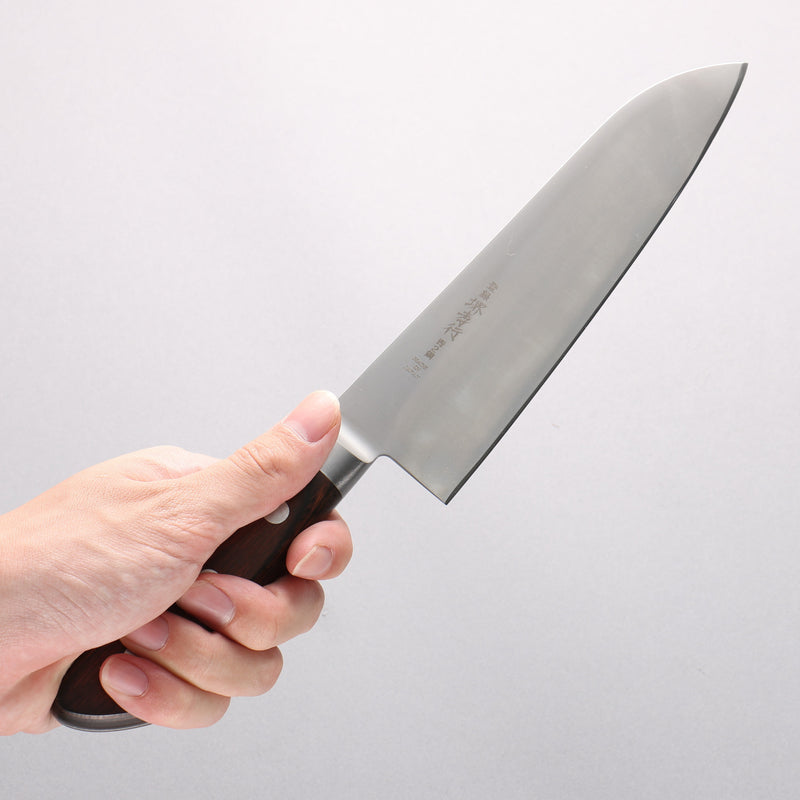 Sakai Takayuki Blue Steel No.2 Honyaki Santoku 180mm - Japannywholesale