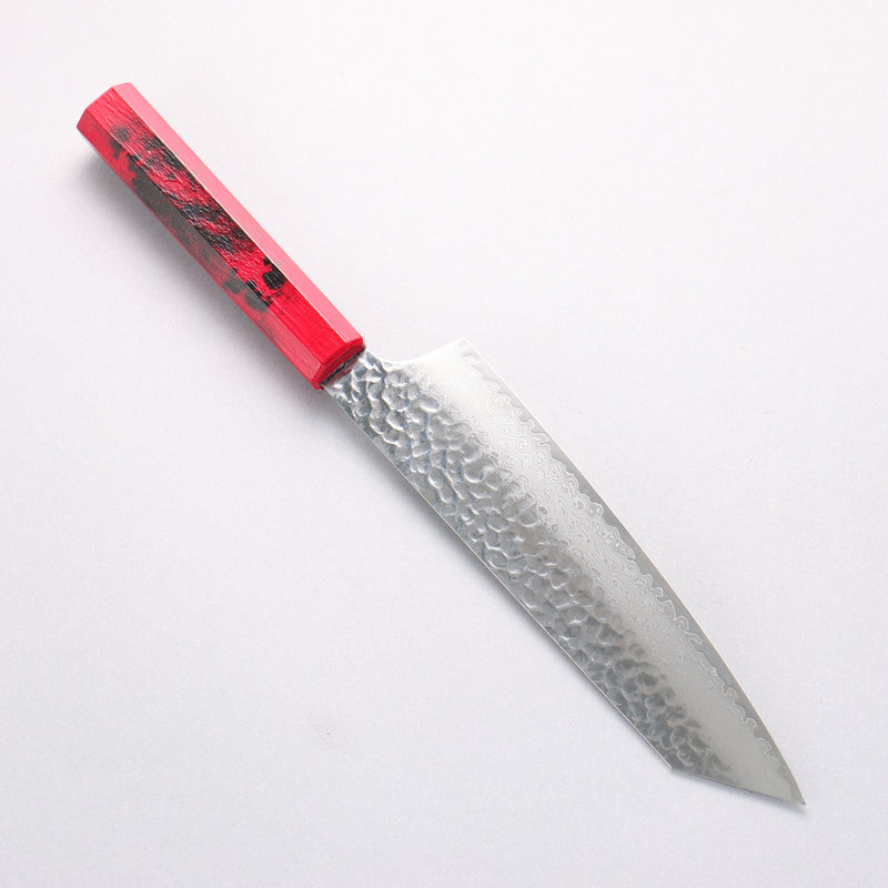 Sakai Takayuki Nanairo VG10 33 Layer Kengata Gyuto 190mm ABS resin(Red tortoiseshell) Handle - Japannywholesale