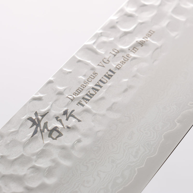 Sakai Takayuki VG10 33 Layer Damascus Kengata Gyuto 190mm(Blade only) - Japannywholesale