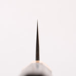 Seisuke Blue Steel No.2 Black Finished Santoku 170mm Burnt Chestnut (ferrule: Cherry Wood) Handle - Japannywholesale